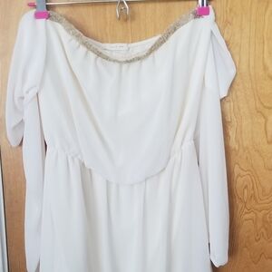 Just Me Strapless Ethereal Angel Romantic Mini Dress